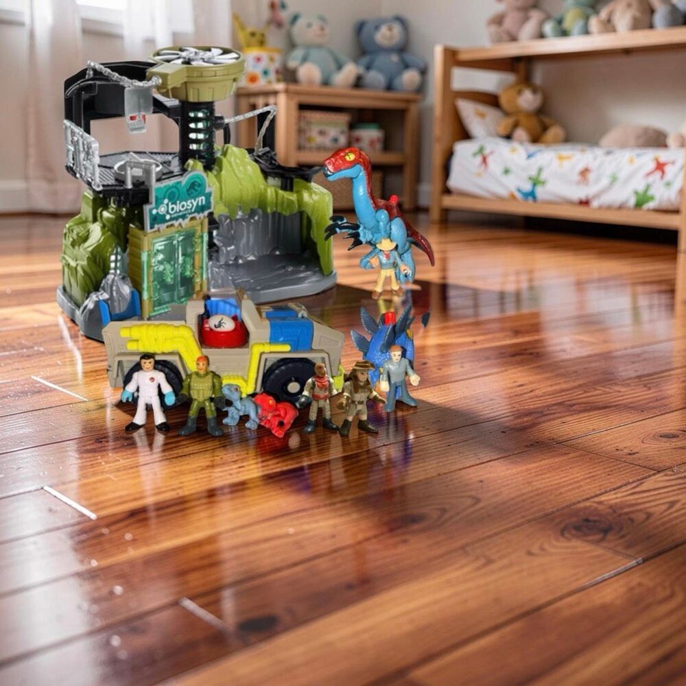 Imaginext Jurassic World Dinosaur Lab Truck Owen Grady Dr. Grant Figures